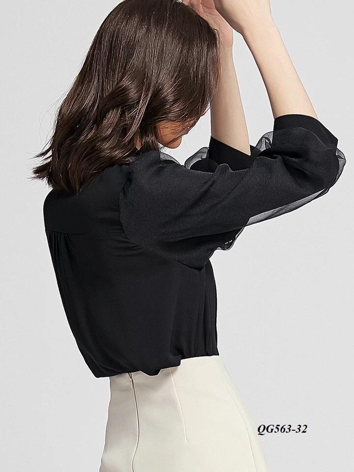 áo sơ mi đen thiết kế - đủ size s-6xl