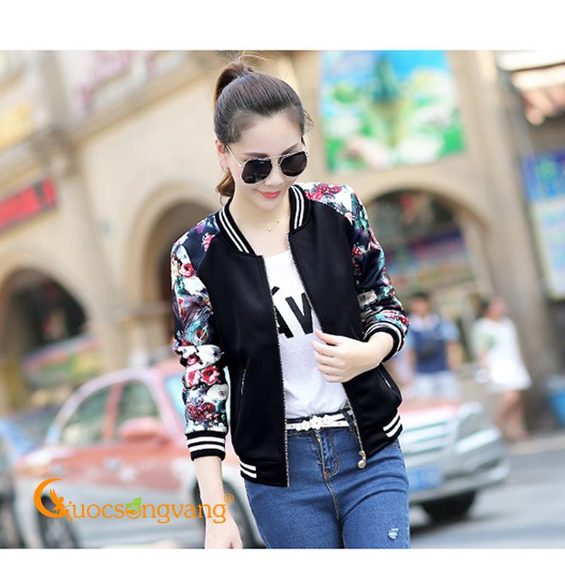 Áo khoác bomber nữ áo khoác nhẹ nữ A122 Cuocsongvang