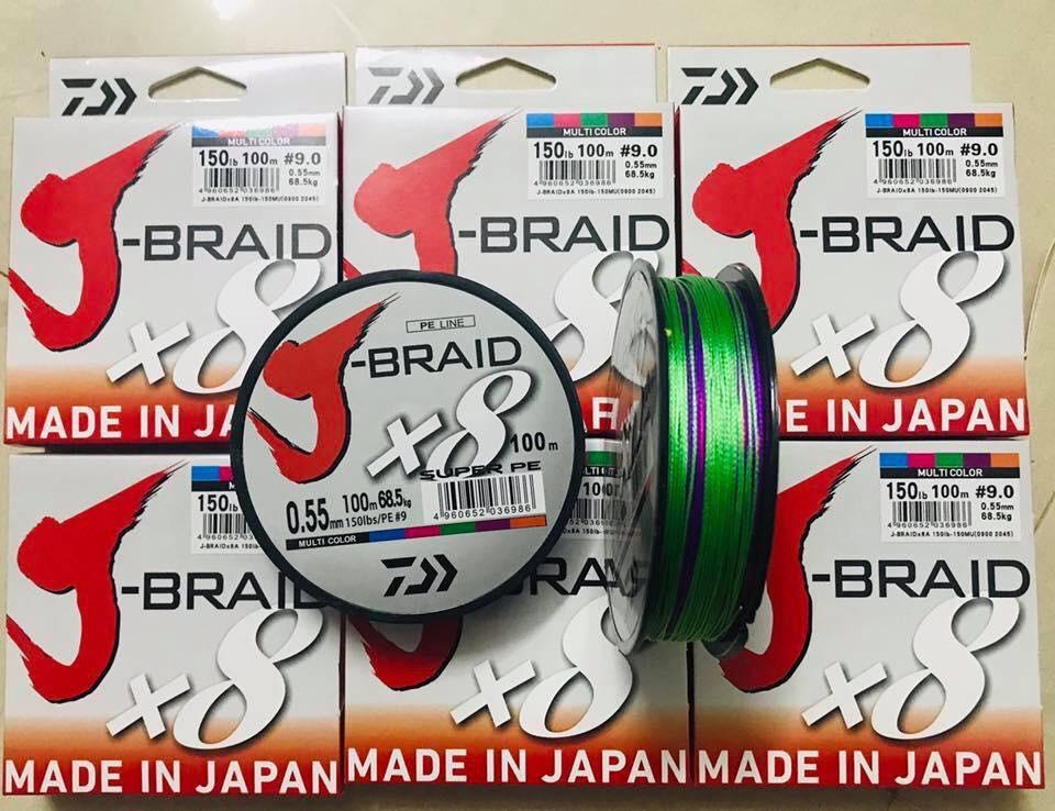 Dây dù Daiwa J-Braid X8 (100m)