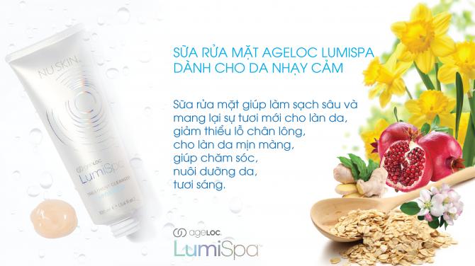 Sữa rửa mặt Nuskin ageLOC LumiSpa dành cho da nhạy cảm