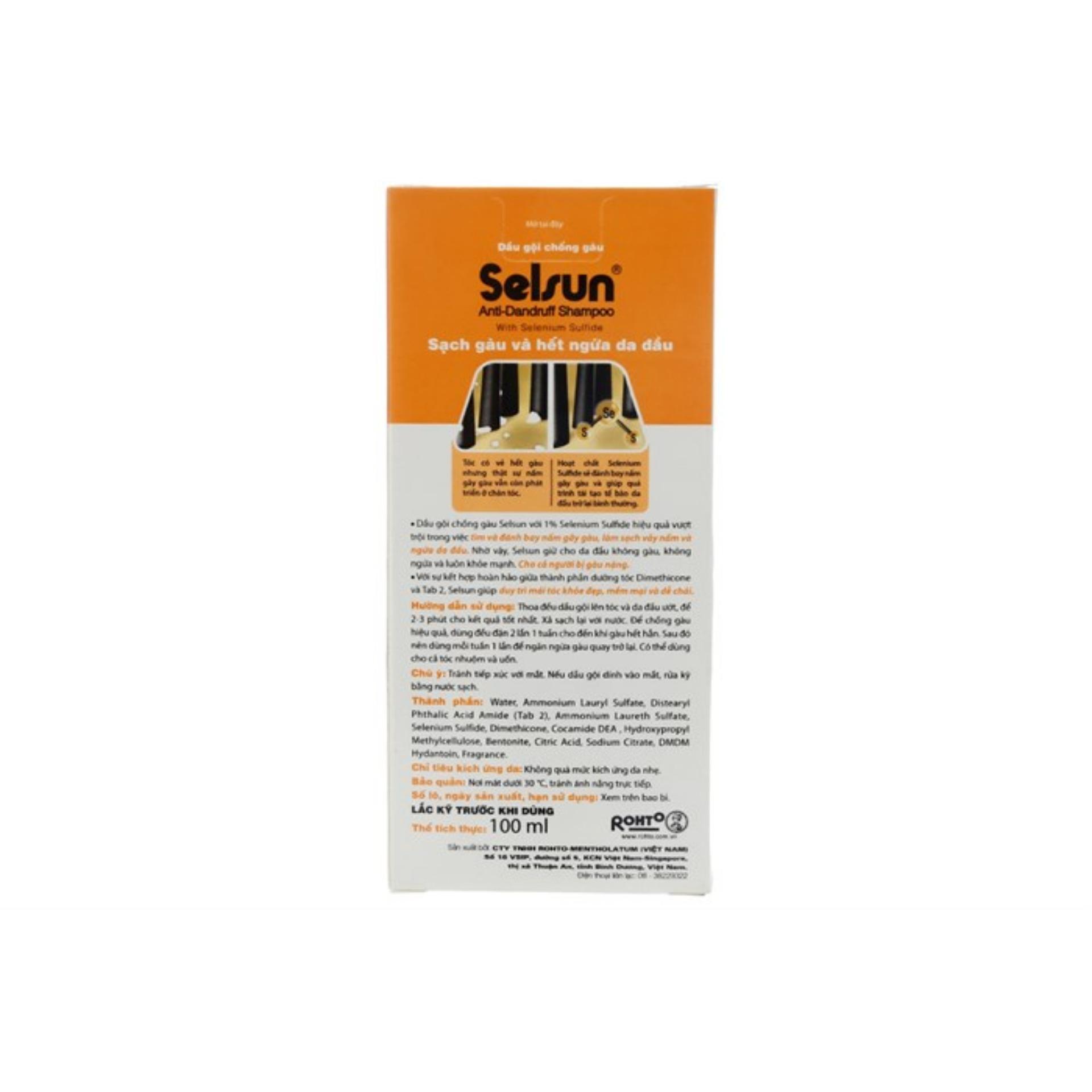 Dầu gội chống gàu Selsun chai 100ml