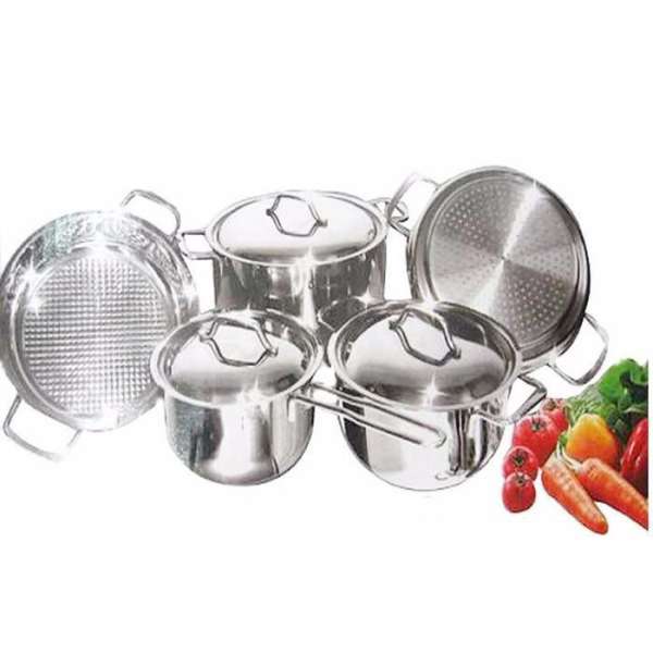 BỘ NỒI 5 INOX 3 ĐÁY FIVESTAR NẮP INOX-NỒI-BỘ NỒI