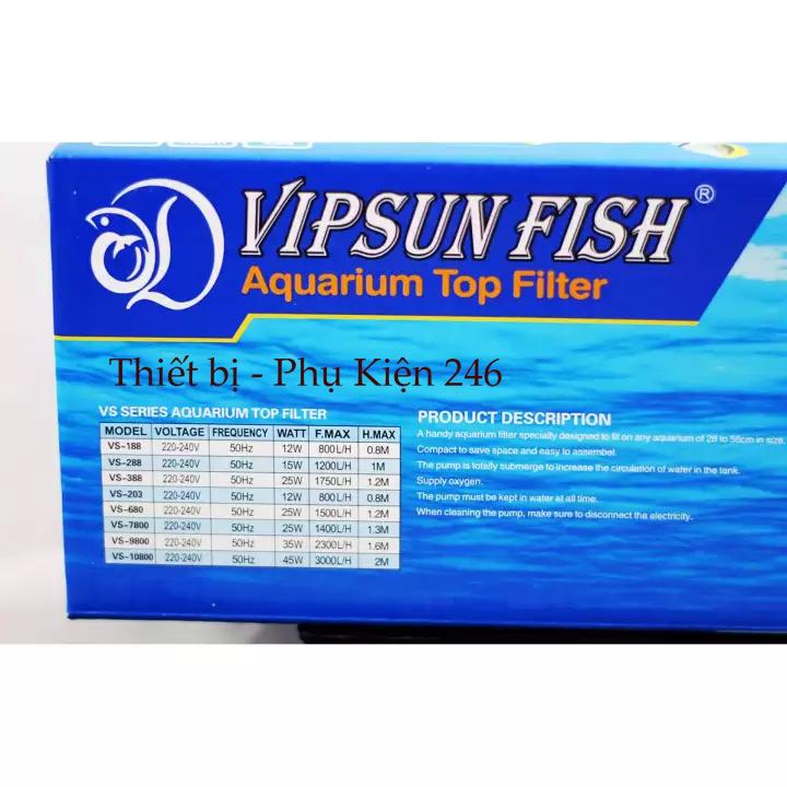 Máy bơm hồ cá VS188 (trang bị đầy đủ máy bơm, hộp lọc)