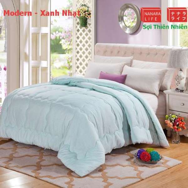 Chăn mùa đông Cotton Solid-Sanding Modern Nanara Life - Nhật bản 200x230(Xanh nhạt)