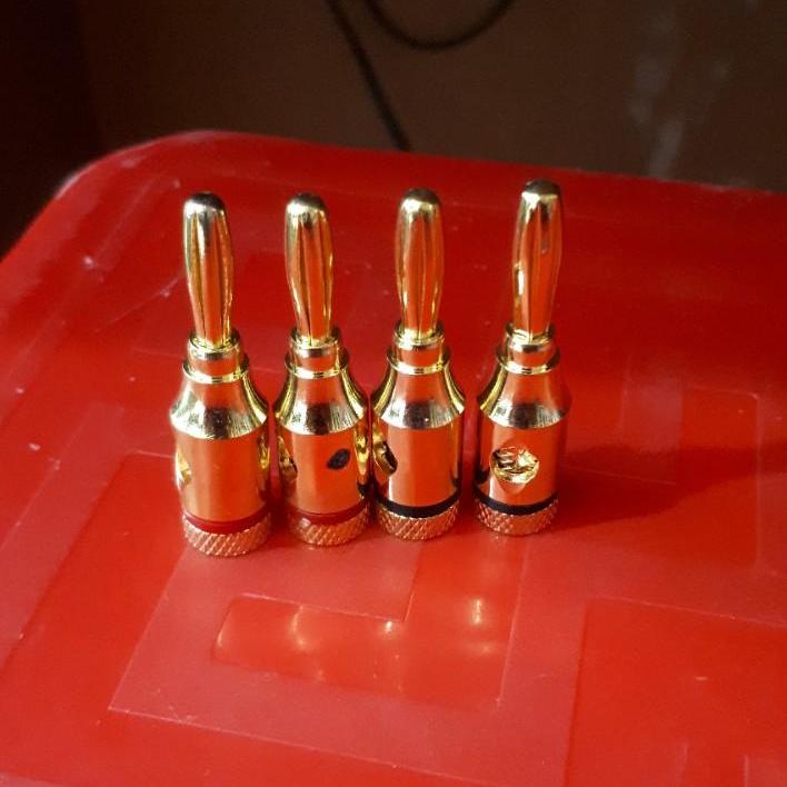 4 jack bắp chuối màu vàng bằng đồng