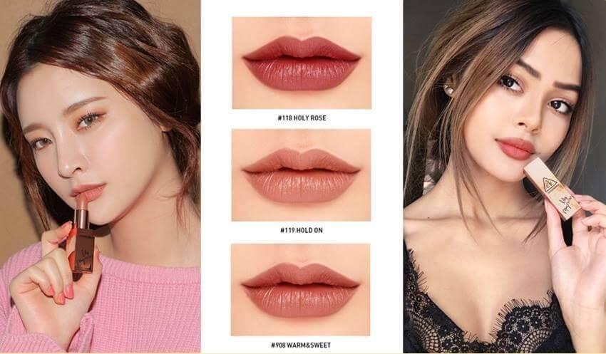Son Lì 3CE Lily MayMac Matte Lip Color #908 Warm & Sweet