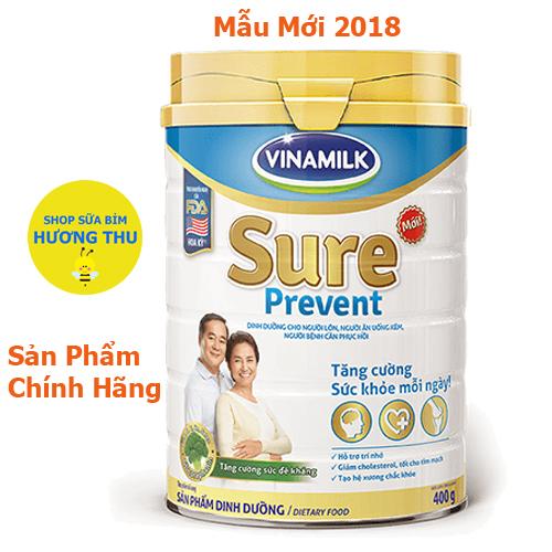Sữa bột Vinamilk Sure Prevent lon 400g (dinh dưỡng dành cho người lớn)