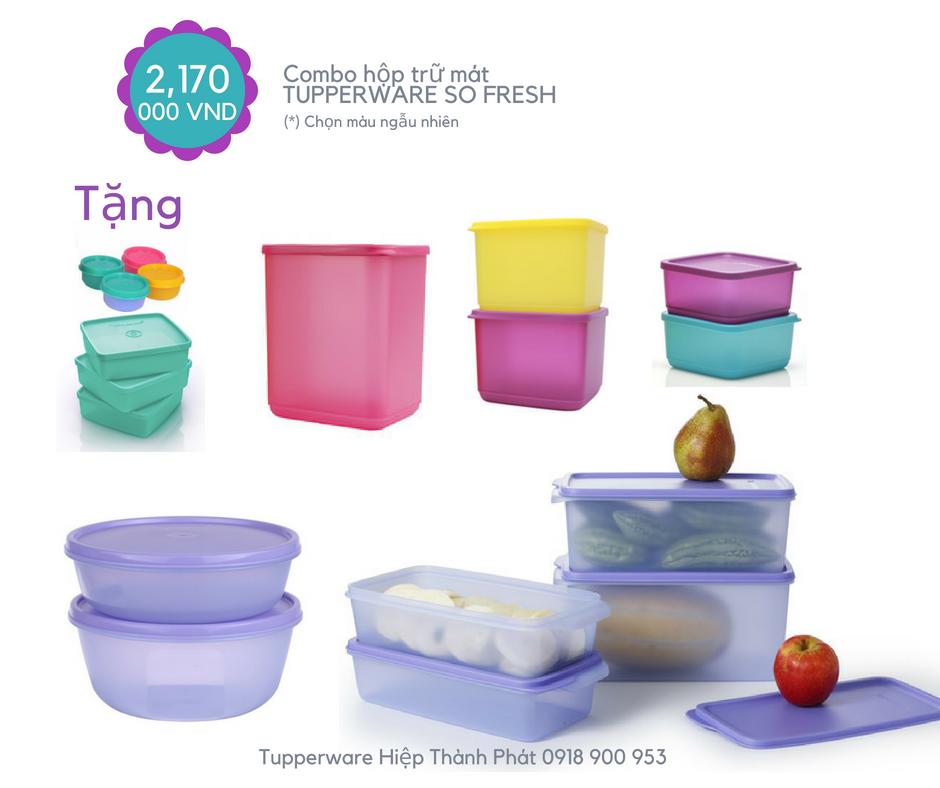 Combo hộp trữ mát Tupperware So Fresh Kèm Quà Tặng