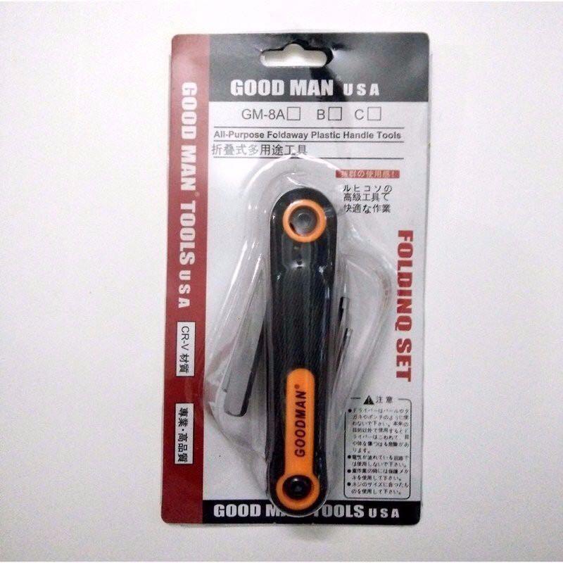 Bộ lục giác gập 8 đầu vặn