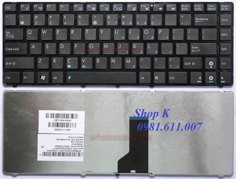 Bàn phím laptop asus. k43 k43e k43s
