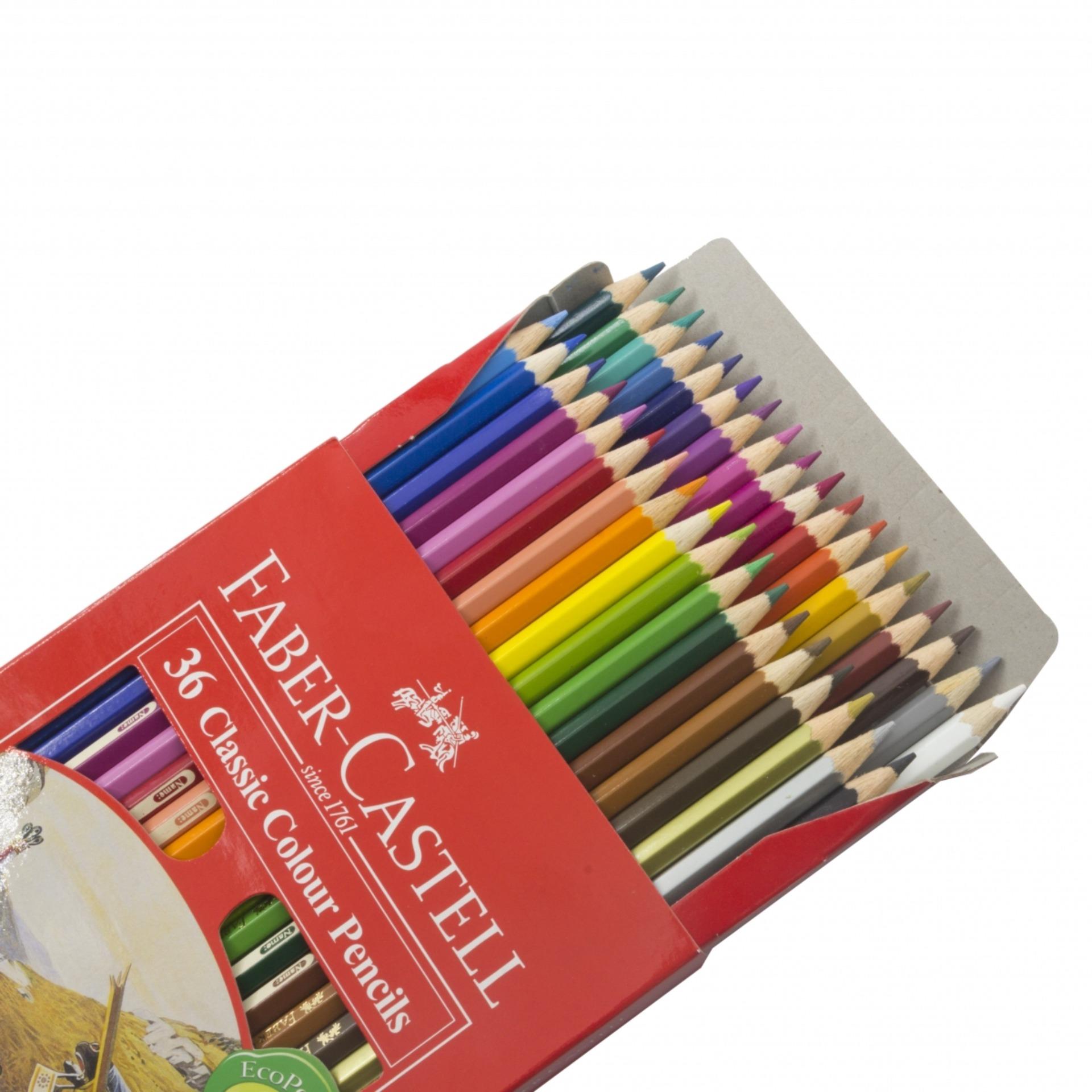 [HCM]BÚT CHÌ MÀU KHÔ CAO CẤP FABER CASTELL 36 MÀU (HỘP GIẤY)