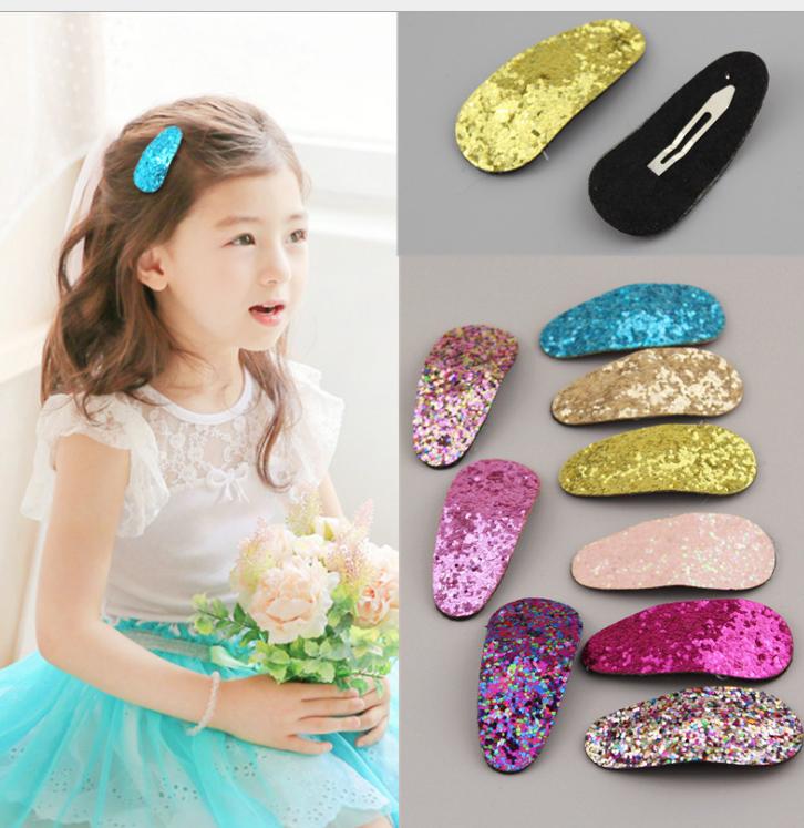 Combo 2 kẹp tóc bé gái lấp lánh mầu Vàng (K02-S1)