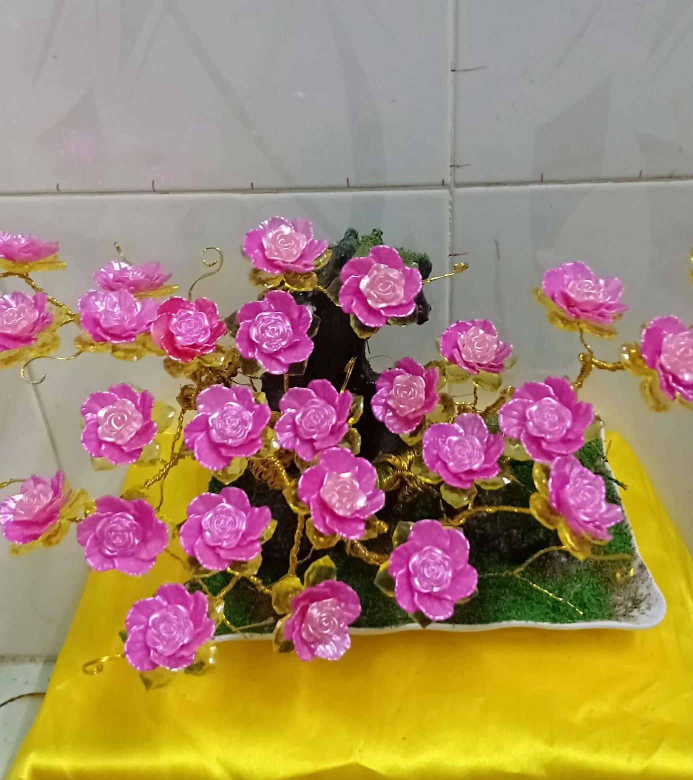 Hoa đá pha lê