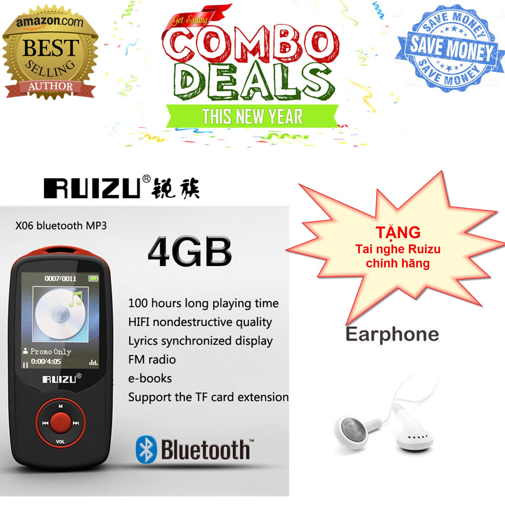 Máy nghe nhạc Lossless Bluetooth Ruizu X06 [Công ty phân phối - Bảo hành 6 tháng đổi mới]