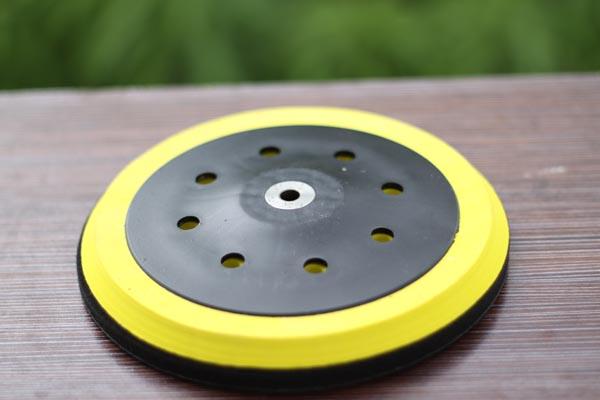 Đế máy chà nhám tường 180mm màu vàng ,độ kết dính với giấy nháp tốt