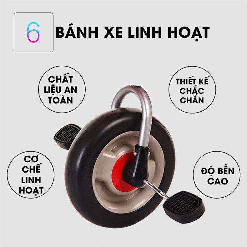 Xe đạp trẻ em 3 bánh gấp gọn cao cấp Edgar