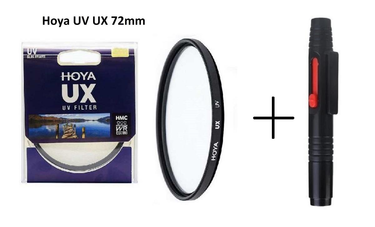 Kính lọc Filter Hoya UV UX 72mm + Bút lau lens