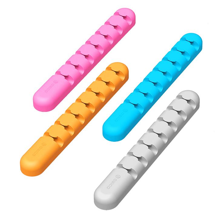 Thanh dán Orico 7 khe cố định dây cáp - PK49