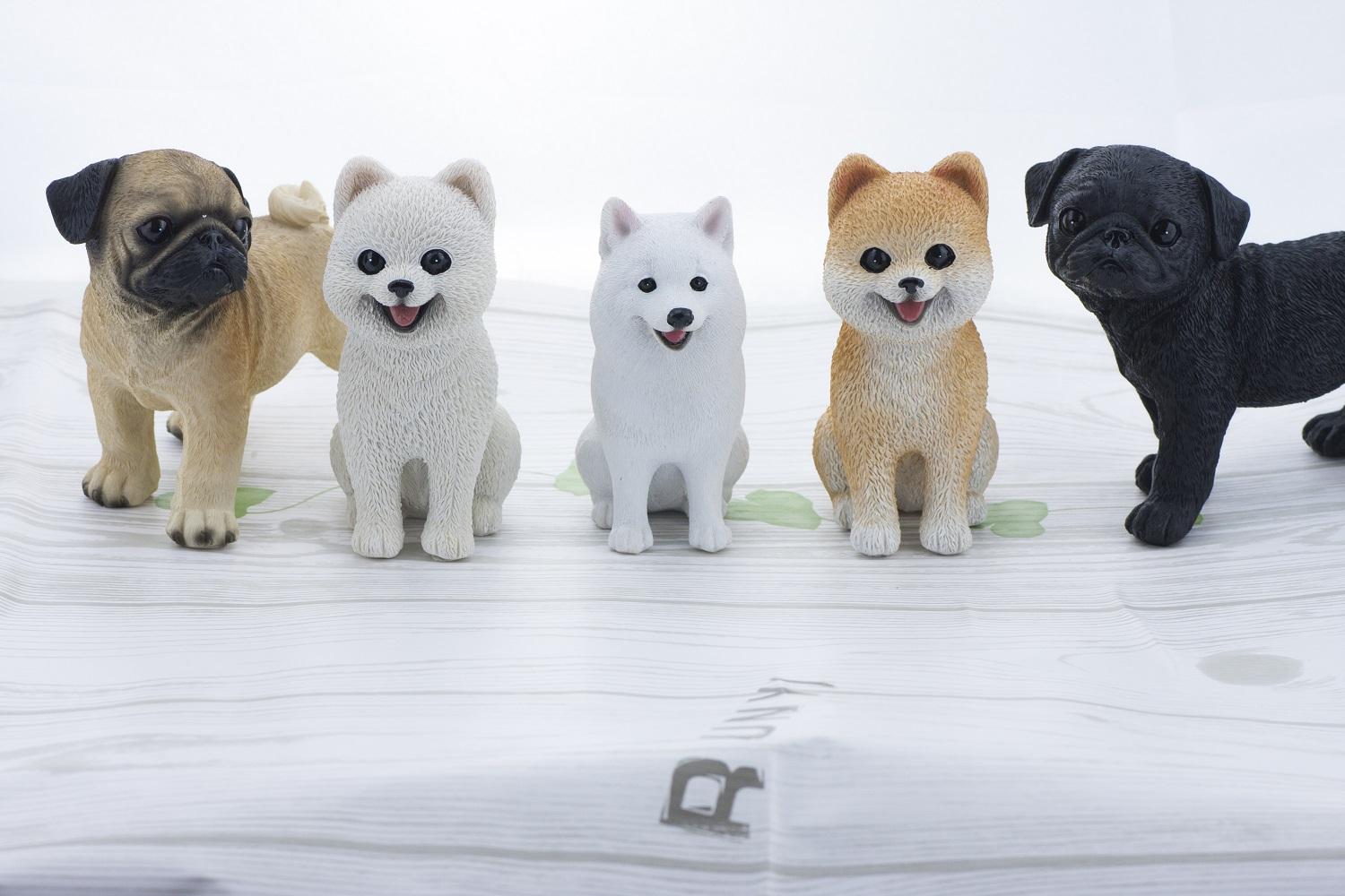 CHÓ SAMOYED TRẮNG TƯỢNG MÔ HÌNH ĐẸP