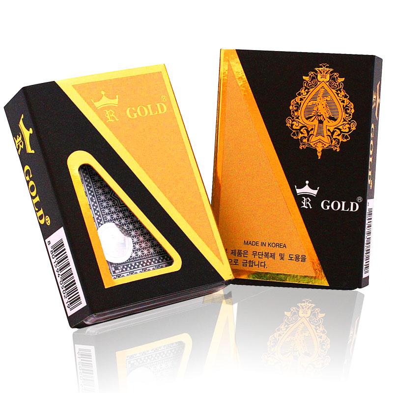 [Made in Korea] Bài Tây Nhựa Crown Gold 100% Plastic