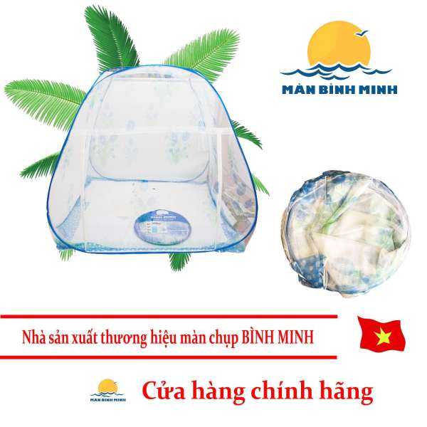 Màn chụp gia đình tự bung cao cấp gấp gọn loại 2 cửa 1m8 x 2m siêu bền (Loại đỉnh rộng) - Hàng Việt Nam