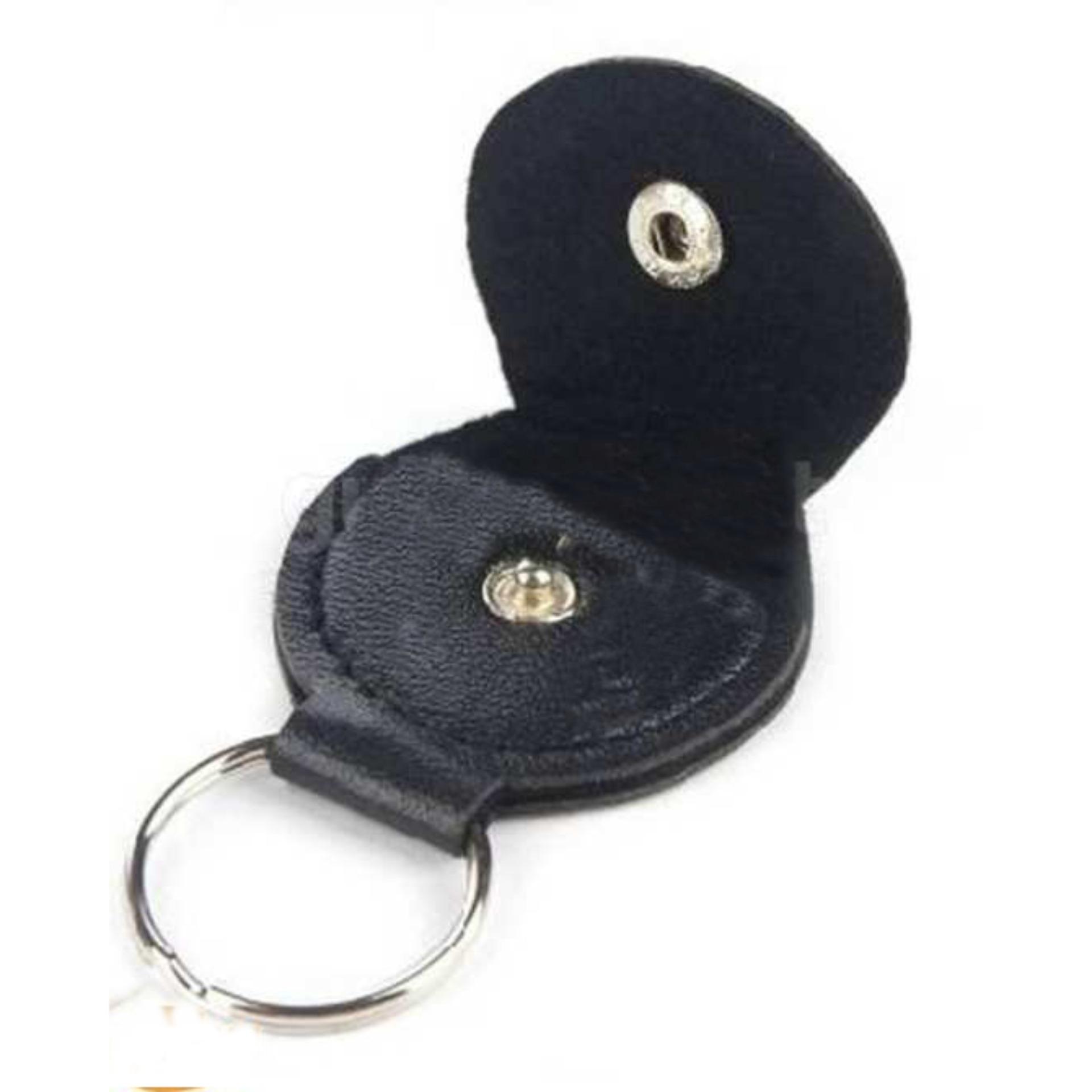 Móc chìa khóa đựng pick guitar màu đen
