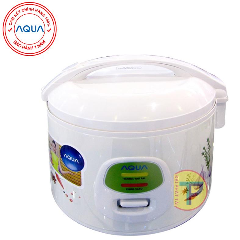 [NTT] Nồi cơm điện nắp liền AQUA ARJ-VM10A 1L (Trắng)