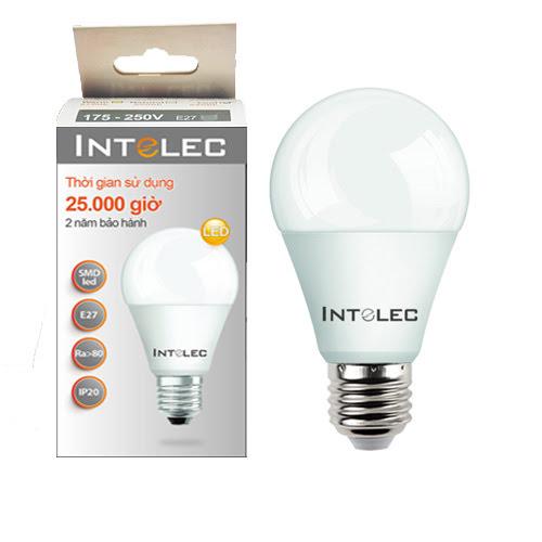 Bộ 10 bóng đèn Led Búp (Bulb) INTELEC 9W Ánh Sáng Trung Tính (Vàng - 4000K)