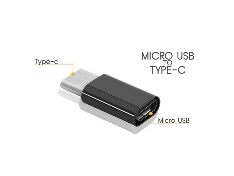 Đầu nối cáp sạc android sang Type C