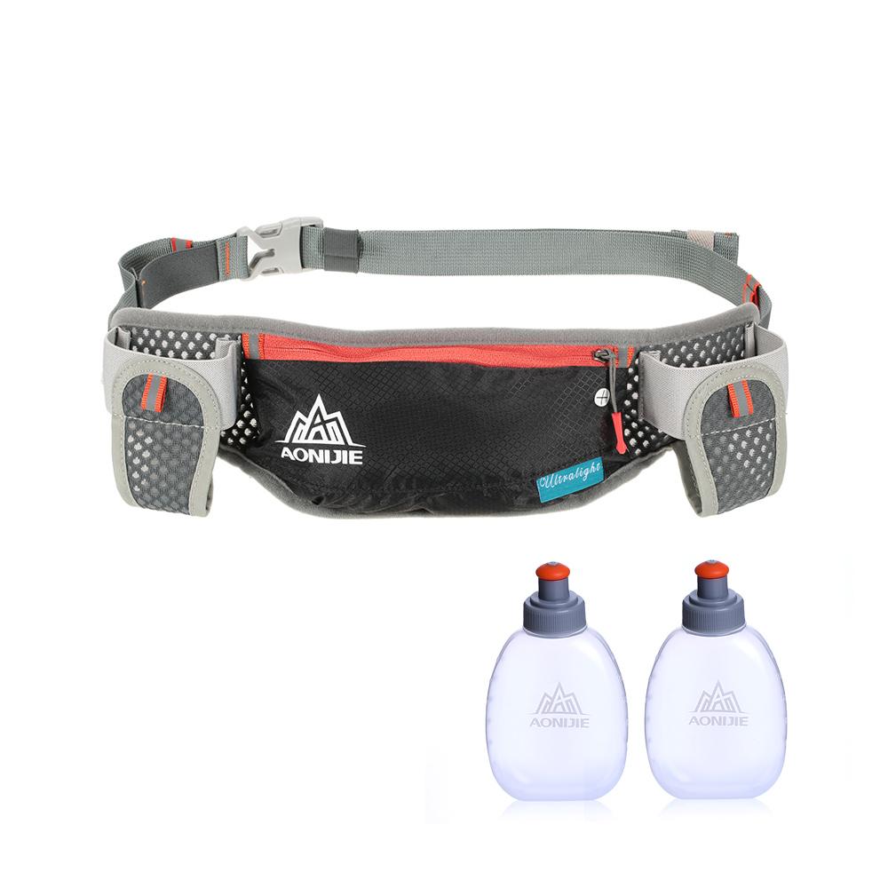 Combo đai chạy bộ AONIJIE E882 màu đen và 2 bình nước 170ml