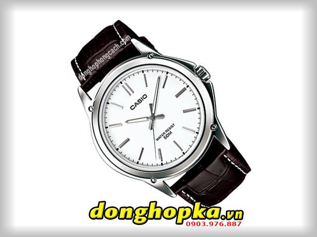 Đồng hồ nam dây da Casio MTP-1379L-7AVDF (Nâu)