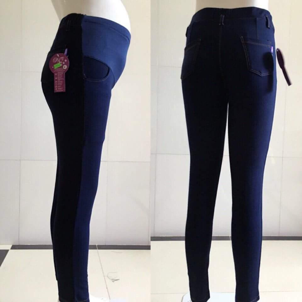 Quần legging bầu giả Jean( phiên bản bổ sung màu, cỡ cho các mẹ)