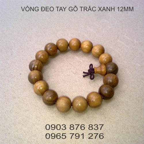 [HCM]Vòng tay gỗ trắc xanh 12mm
