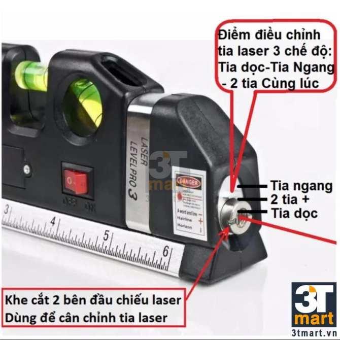 Thước đo laser 2 tia Sunha PR0 đa năng dọc ngang