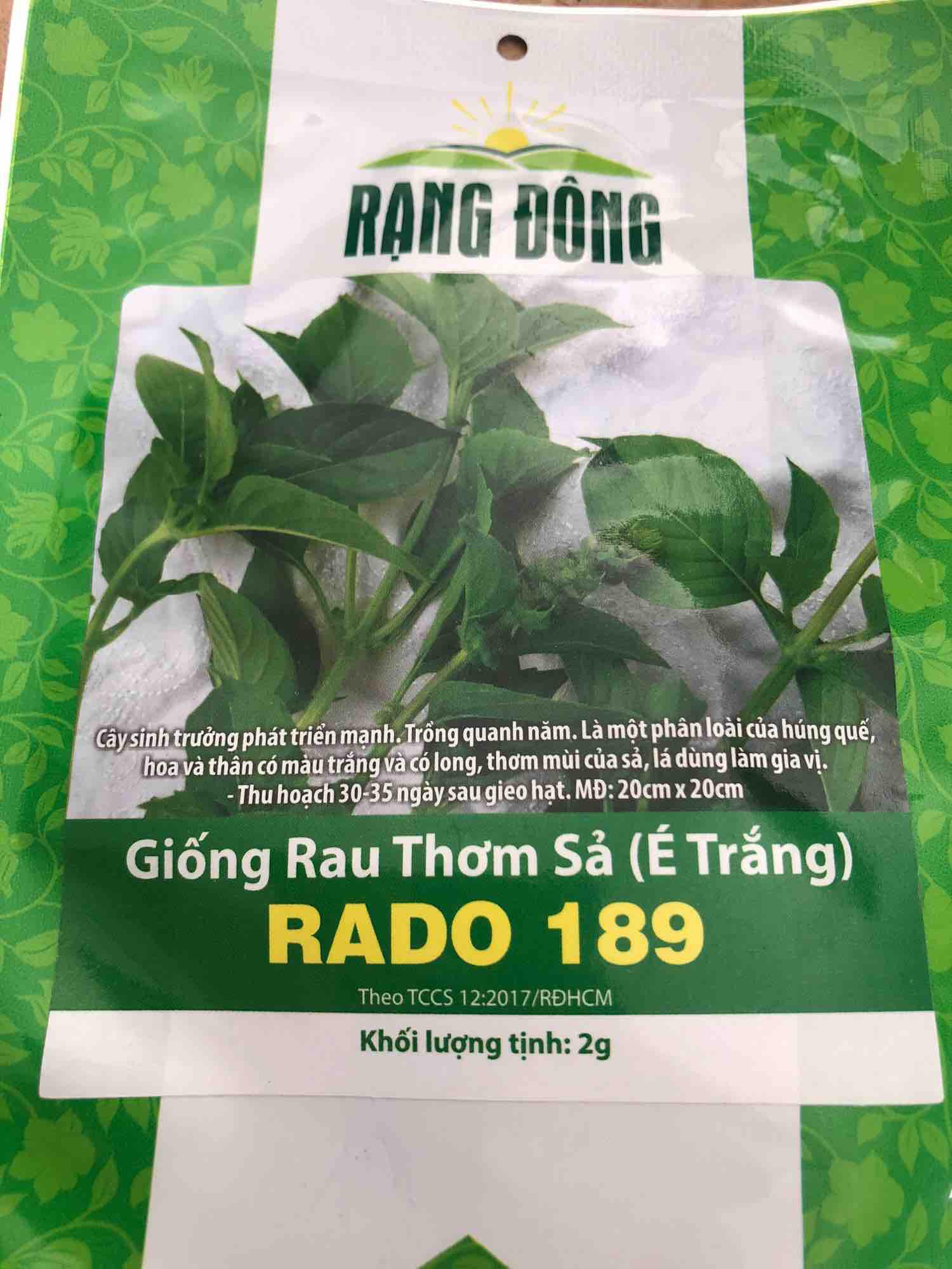 Hạt Giống Rau Thơm Sả ( É Trắng) - HẠT GIỐNG RAU THƠM