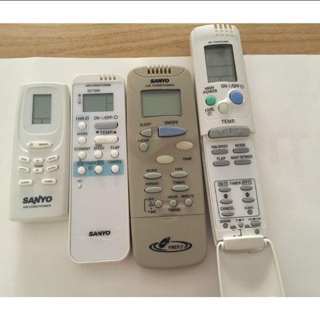 Điều khiển điều hòa sanyo 01 - 1 chiều (trắng)