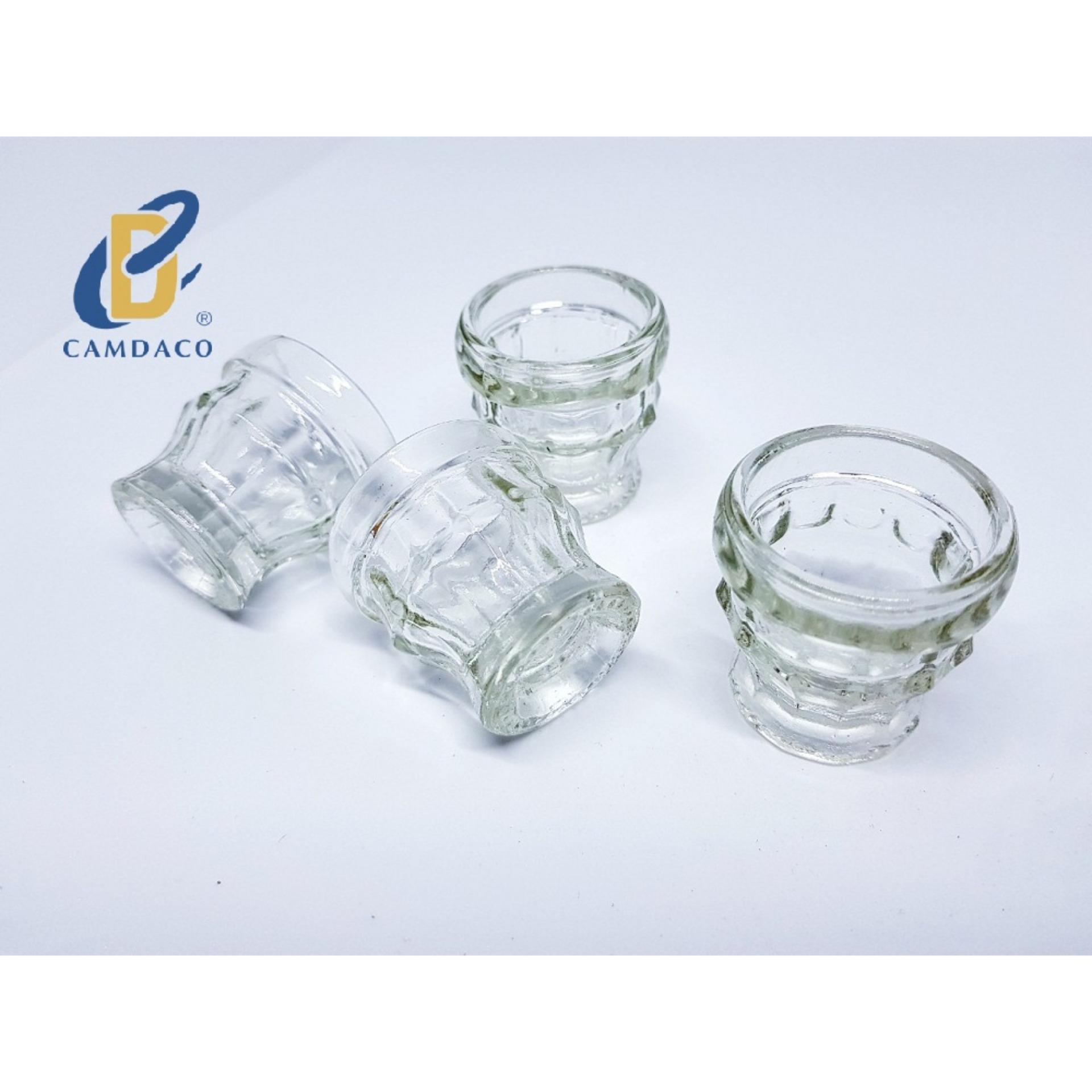 [HCM]BỘ 12 LY THỦY TINH RƯỢU MẮT TRE 5ML - CẨM ĐẠT