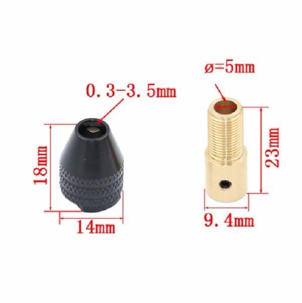  Đầu kẹp mũi khoan cho Motor trục 3.17mm