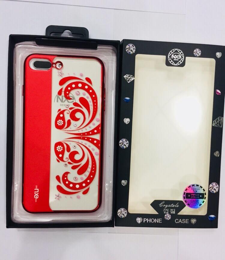 [HCM]Ốp lưng iPhone X hoa văn đính đá mẫu mới 2018