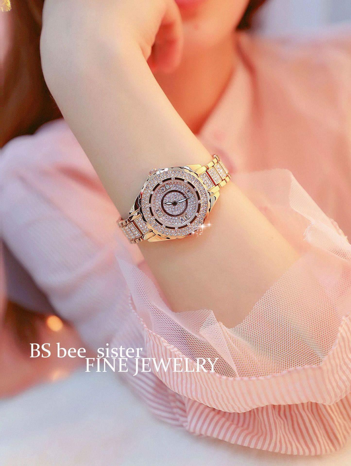 Đồng hồ nữ BS BEE SISTER BS7-8 đính đá cao cấp