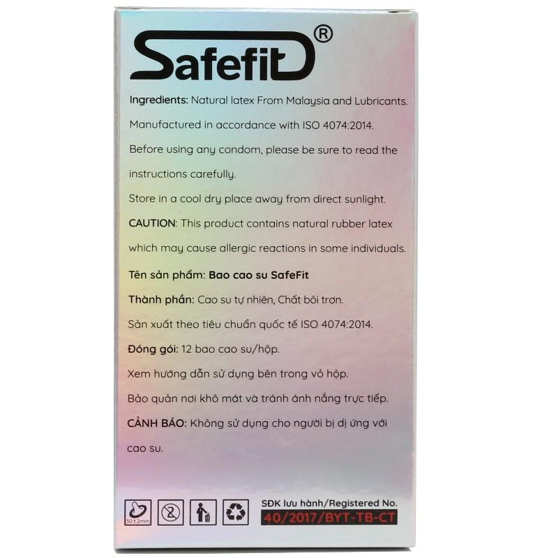 Bao Cao Su SafeFit Siêu Mỏng 003 (hộp 12)