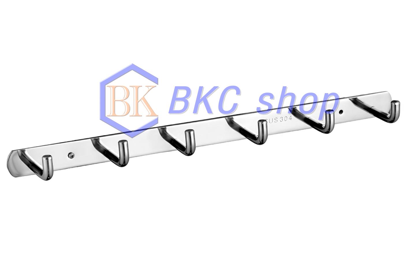 [HCM]Móc áo treo tường Inox 304 – 06 móc