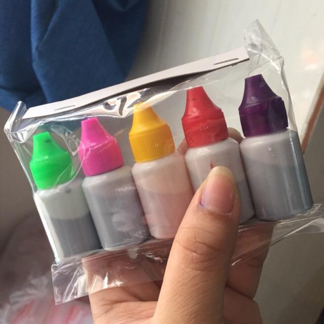 Set 5 màu nước làm slime