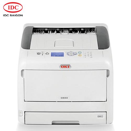 Máy in laser màu A3 35ppm OKI C833n (Trắng- xám)