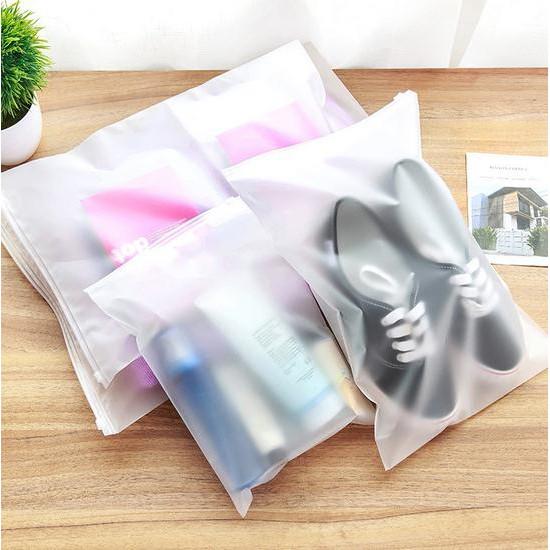 [HCM]Combo 10 Túi đựng đồ trong suốt khóa zip 28x40cm