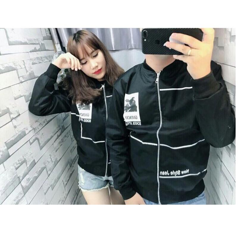 [HCM]ÁO KHOÁC NỮ BOMBER JACKET KAKI B025 (Đen)
