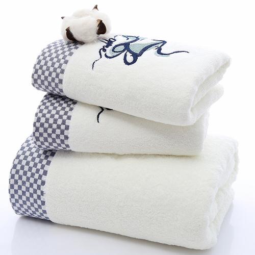 100% Cotton Khăn Mặt Khăn Tắm Ba Mảnh Mềm Mại Khăn Mặt Hộp Quà Phù Hợp Với Đám Cưới Thương Vụ Món Quà Sinh Nhật Mua Tùy Chỉnh