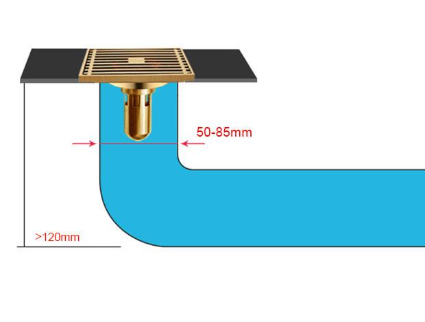 Phễu thoát sàn chống mùi Zento ZT558G (90x140mm)