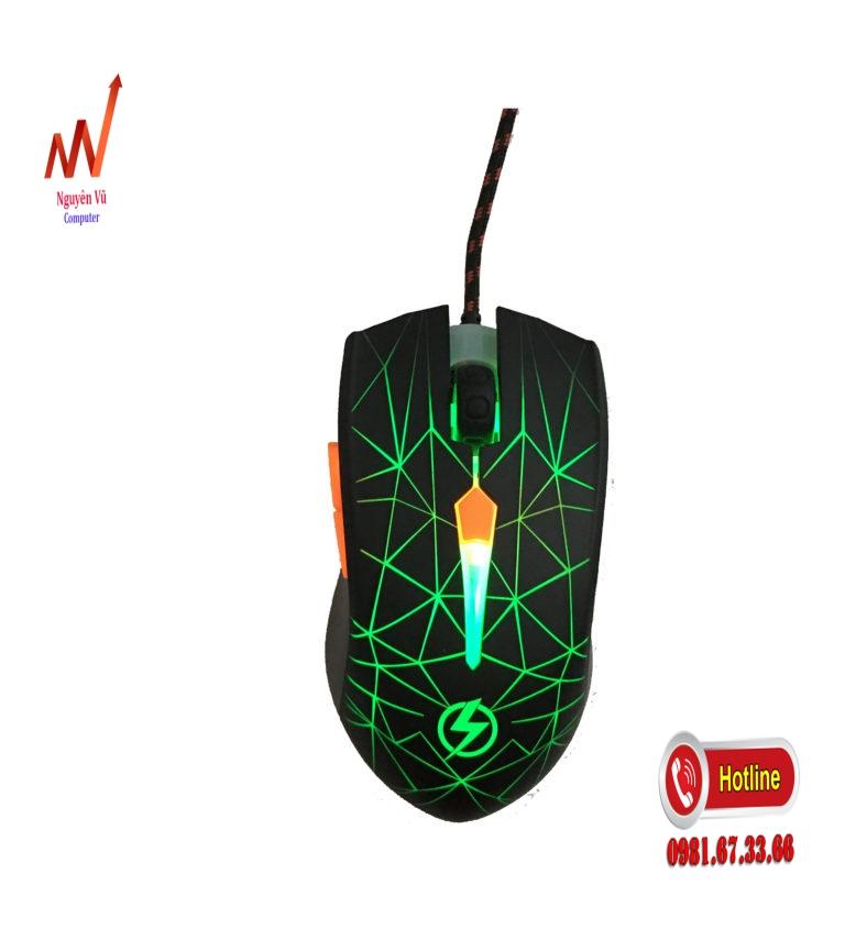 Chuột Lightning GX-688 Diamond (Led Kẻ Sọc)