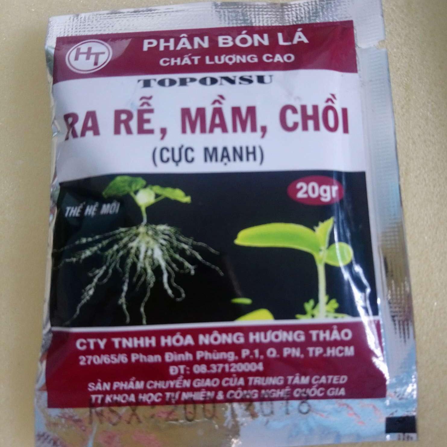 Phân bón lá ra rễ mầm chồi toponsu gói 20g